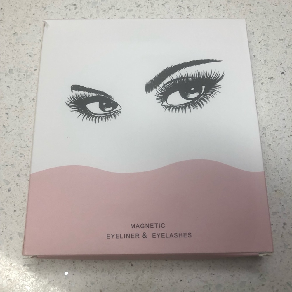 Magnetic eye lashes and magnetic eye liner